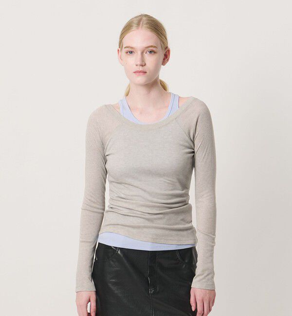 NICE WEATHER「＜NICE WEATHER＞レイヤード カットソー」|Tシャツ・カットソー|