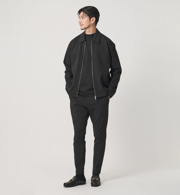 BEAUTY&YOUTH UNITED ARROWS「【WEB限定 WARDROBE SMART】ダブルニット ハリントン ジャケット/セットアップ対応 【抗菌・防臭】」|カーディガン|