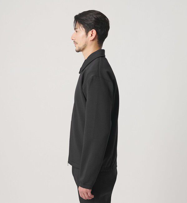 BEAUTY&YOUTH UNITED ARROWS「【WEB限定 WARDROBE SMART】ダブルニット ハリントン ジャケット/セットアップ対応 【抗菌・防臭】」|カーディガン|