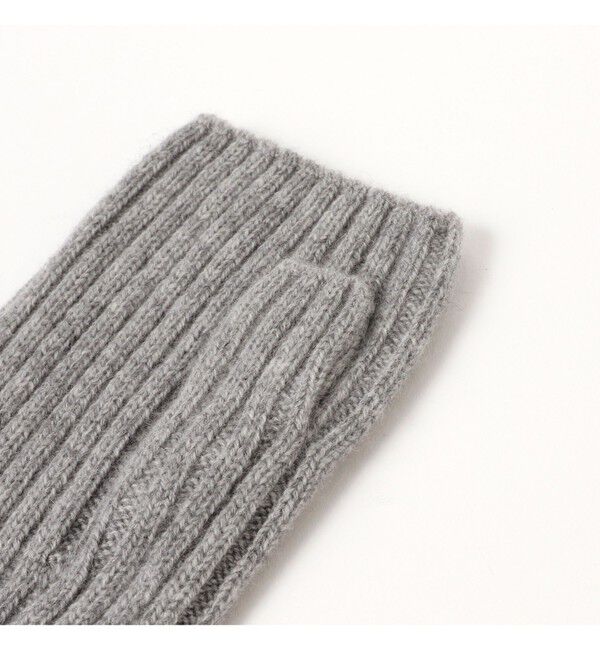 BEAMS SELECTION for WOMEN「ASAUCE MELER / カシミヤ リブ アーム ウォーマー」|手袋|