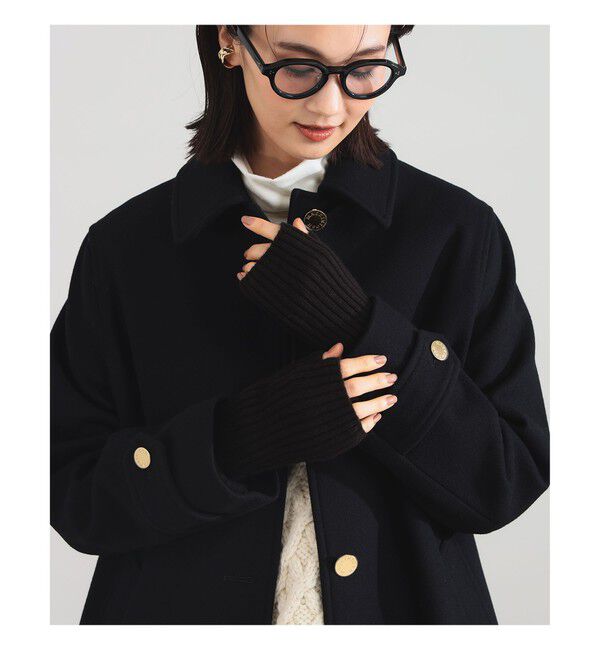 BEAMS SELECTION for WOMEN「ASAUCE MELER / カシミヤ リブ アーム ウォーマー」|手袋|