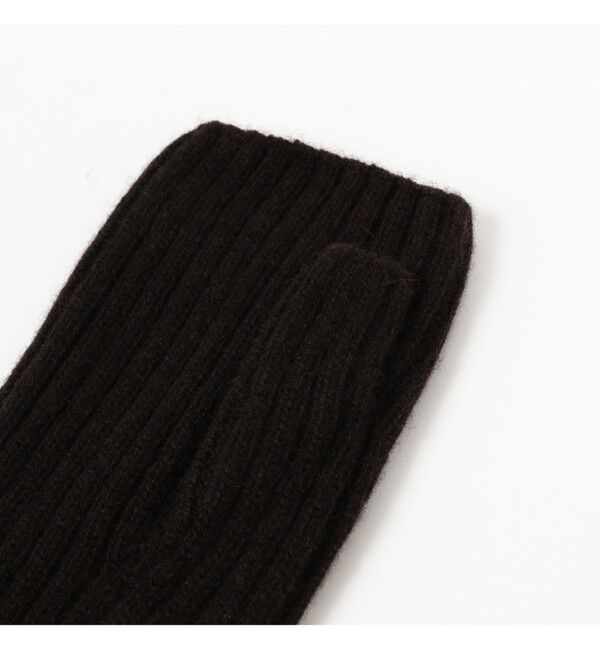 BEAMS SELECTION for WOMEN「ASAUCE MELER / カシミヤ リブ アーム ウォーマー」|手袋|