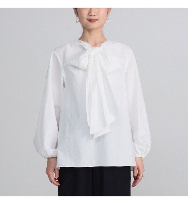 Demi-Luxe BEAMS 「【CLASSY.10月号掲載】マルチウェイ ボウタイ ブラウス」|シャツ・ブラウス|