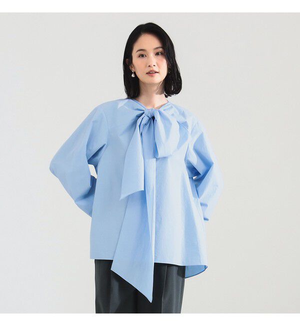 Demi-Luxe BEAMS 「【CLASSY.10月号掲載】マルチウェイ ボウタイ ブラウス」|シャツ・ブラウス|