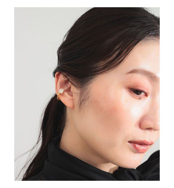 BEAMS SELECTION for WOMEN「Fruitsjolie / レインボームーンストーン イヤーカフ」|その他|ﾚｲﾝﾎﾞﾑｰﾝｽﾄｰﾝ