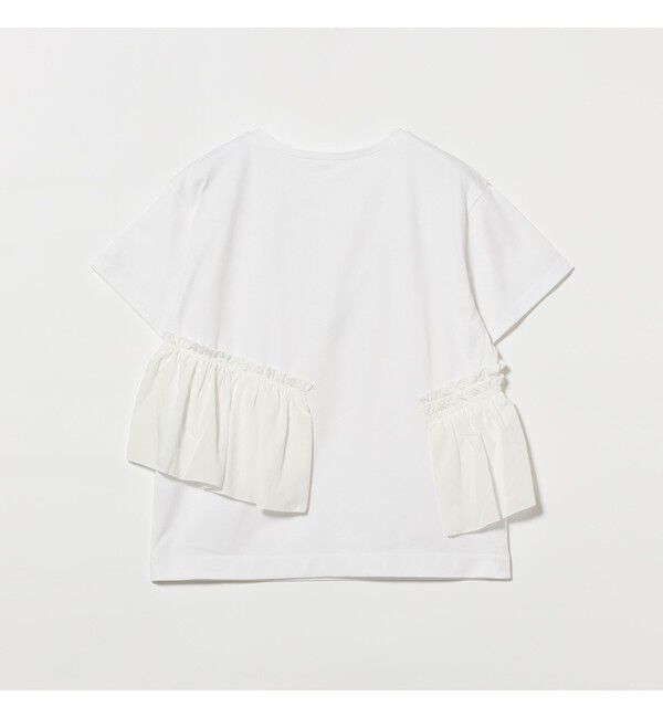 Ray BEAMS 「アシメ ギャザー フリル Tシャツ」|Tシャツ・カットソー|