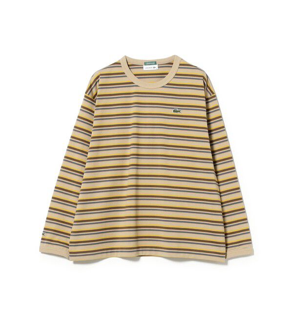 BEAMS SELECTION for WOMEN「【別注】LACOSTE for BEAMS BOY / マルチ ボーダー Tシャツ」|Tシャツ・カットソー|
