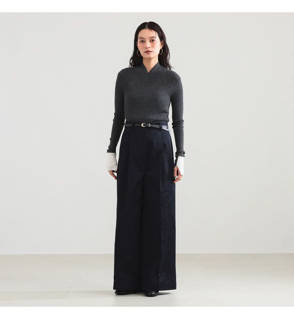 BEAMS SELECTION for WOMEN「CINOH / タイト Vネック ニット」|ニット・セーター|