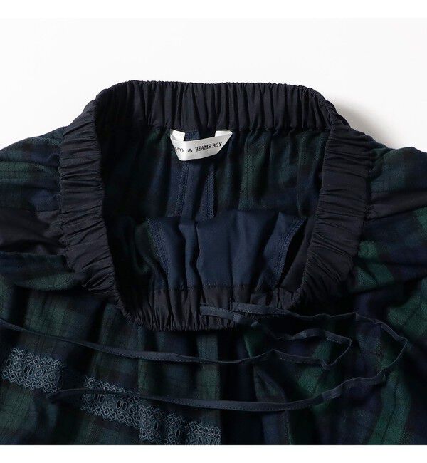 BEAMS SELECTION for WOMEN「【別注】TORI-TO &times; BEAMS BOY / チェック フリル ロング スカート」|スカート|