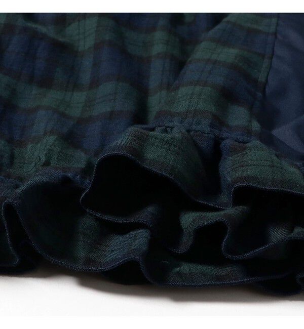 BEAMS SELECTION for WOMEN「【別注】TORI-TO &times; BEAMS BOY / チェック フリル ロング スカート」|スカート|