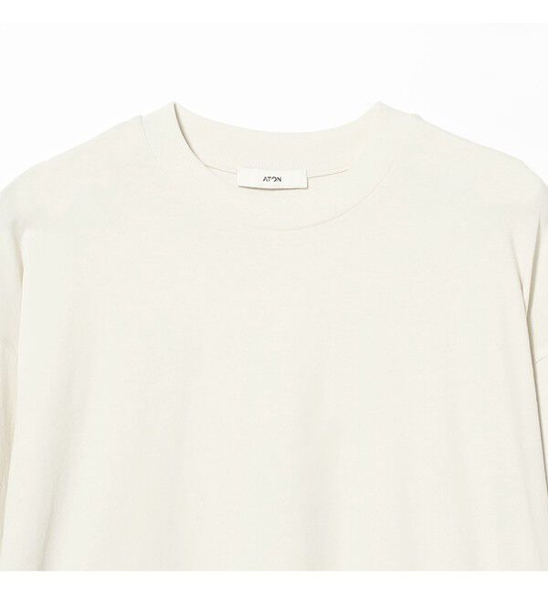 BEAMS SELECTION for WOMEN「ATON / フレスカヌバック オーバーサイズ プルオーバー」|Tシャツ・カットソー|