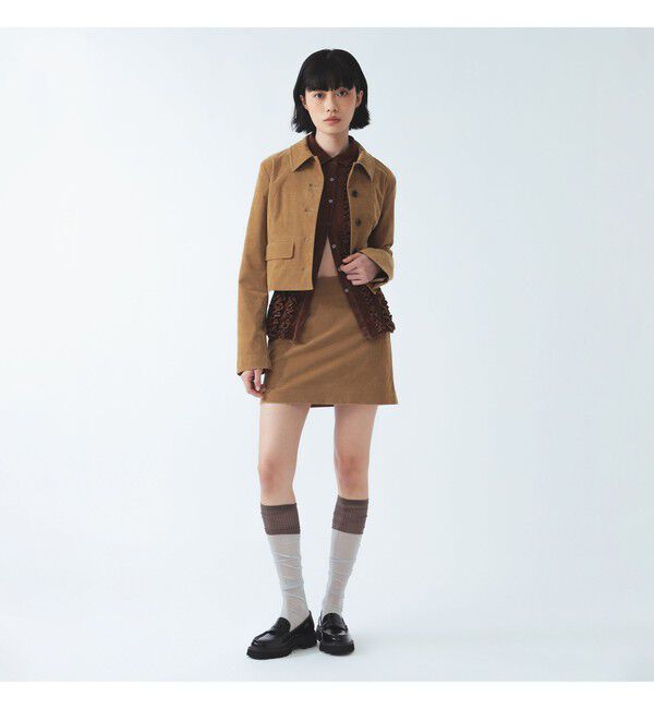 Ray BEAMS 「コーデュロイ ステンカラー ショート ジャケット」|テーラードジャケット|