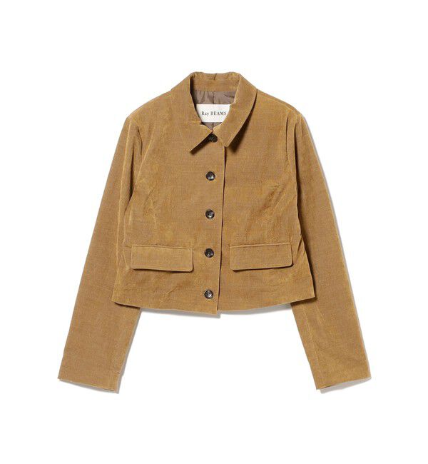 Ray BEAMS 「コーデュロイ ステンカラー ショート ジャケット」|テーラードジャケット|