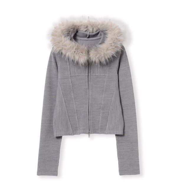 Ray BEAMS 「リブ ファー フーディー」|パーカー|GREY