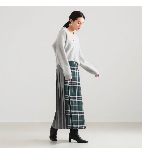 BEAMS SELECTION for WOMEN「【別注】O&rsquo;NEIL OF DUBLIN &times; Demi-Luxe BEAMS / パッチワーク クラシック ロング キルトスカート 90cm」|スカート|