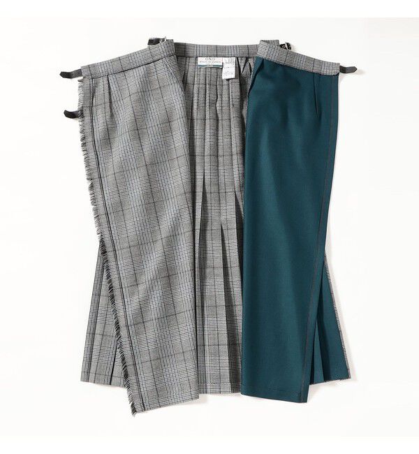 BEAMS SELECTION for WOMEN「【別注】O&rsquo;NEIL OF DUBLIN &times; Demi-Luxe BEAMS / コンビネーション クラシック キルトスカート 90cm」|スカート|