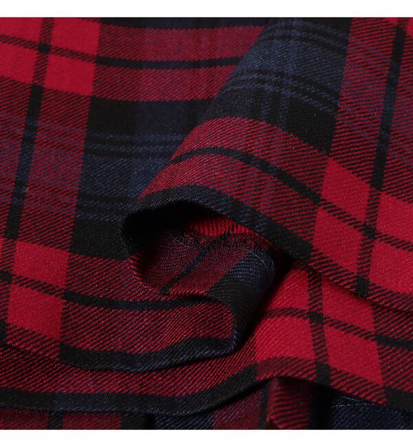 BEAMS SELECTION for WOMEN「【別注】O&rsquo;NEIL OF DUBLIN &times; Demi-Luxe BEAMS / ウール イージー ロング キルトスカート 85cm」|スカート|