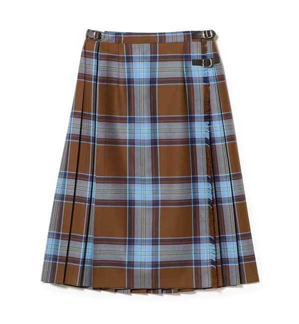 BEAMS SELECTION for WOMEN「【別注】O&rsquo;NEIL OF DUBLIN &times; Demi-Luxe BEAMS / ウール イージー ロング キルトスカート 73cm」|スカート|