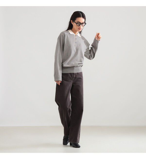 BEAMS SELECTION for WOMEN「BATONER / ブラウジング ポロ ロングスリーブ Tシャツ」|Tシャツ・カットソー|