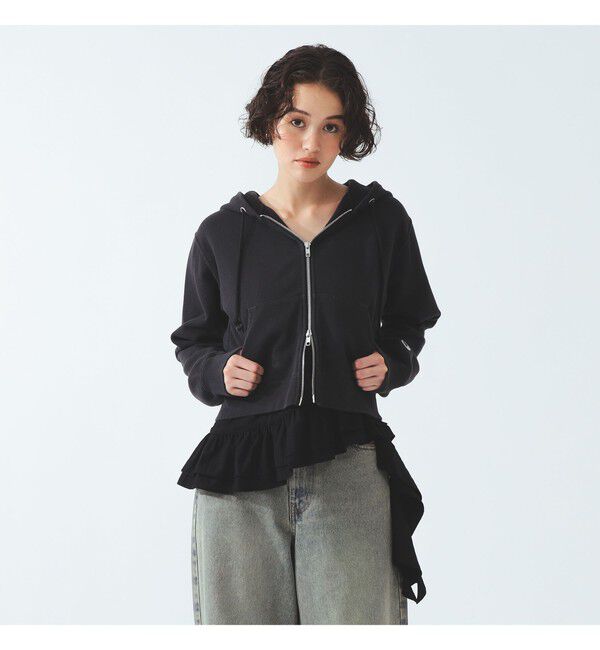 BEAMS SELECTION for WOMEN「【別注】Champion / ジップ フーデッド スウェット シャツ」|パーカー|