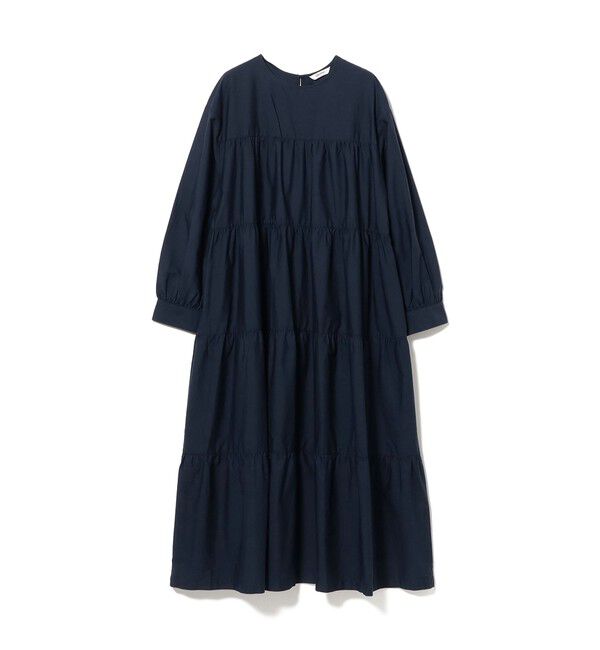 BEAMS SELECTION for WOMEN「【別注】Gymphlex &times; Ray BEAMS / ティアード ワンピース」|ワンピース|NAVY