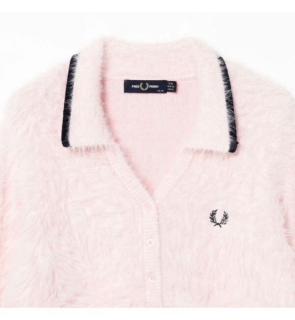 BEAMS SELECTION for WOMEN「【別注】FRED PERRY / フラッフィー ニット カーディガン〈26AW ふわふわ シャギー 羽織り〉」|カーディガン|