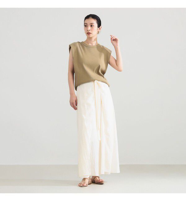 Demi-Luxe BEAMS 「フロントタイ ギャザースカート」|スカート|