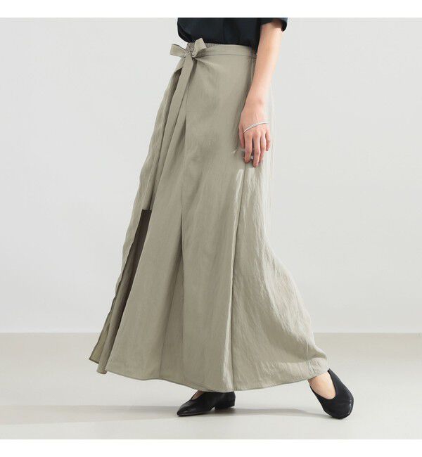 Demi-Luxe BEAMS 「フロントタイ ギャザースカート」|スカート|SAGE