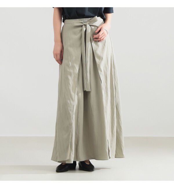 Demi-Luxe BEAMS 「フロントタイ ギャザースカート」|スカート|