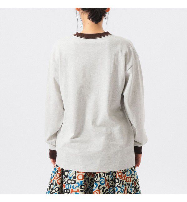 BEAMS SELECTION for WOMEN「【別注】Champion / BOYロゴ リンガーTシャツ」|Tシャツ・カットソー|