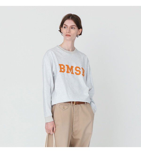 BEAMS SELECTION for WOMEN「【別注】Champion / BOYロゴ リンガーTシャツ」|Tシャツ・カットソー|