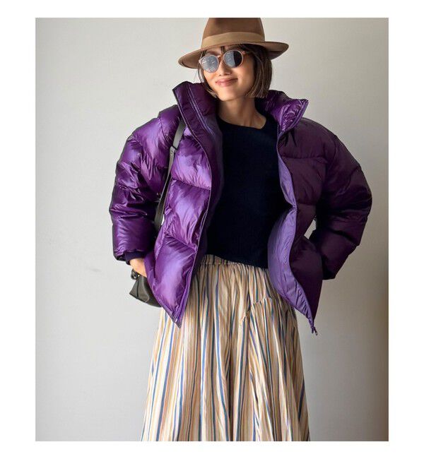 Demi-Luxe BEAMS 「【別注】エディター坪田あさみ &times; WOOLRICH &times; Demi-Luxe BEAMS / パッカブル コクーン ダウンブルゾン」|ダウン|