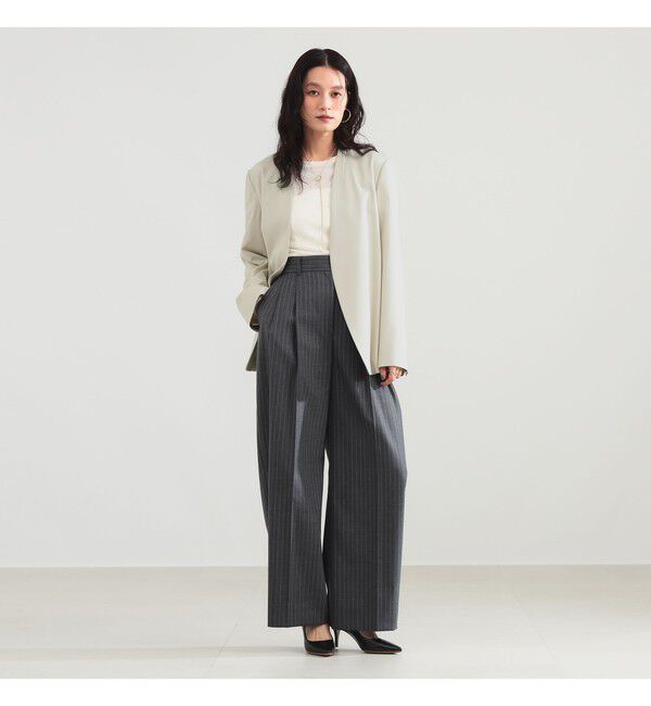 Demi-Luxe BEAMS 「プレシャス ノーカラージャケット」|ノーカラージャケット|