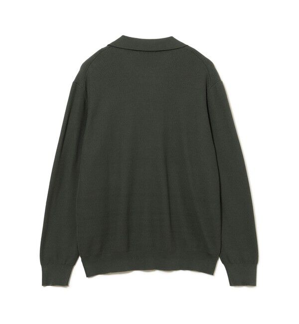 BEAMS「BEAMS｜【別注】FRED PERRY / Skipper Knit Long Sleeve Polo Shirt」|Tシャツ・カットソー|