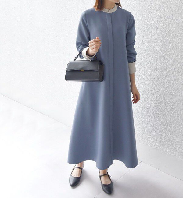 SHIPS any「《一部追加予約》〈洗濯機可能〉ダブルクロス Aライン シャツワンピース」|ワンピース|