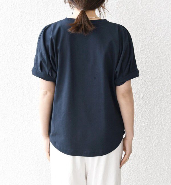 SHIPS any「〈UVカット/接触冷感/吸水速乾/洗濯機可能〉USAコットン ツイスト TEE」|Tシャツ・カットソー|