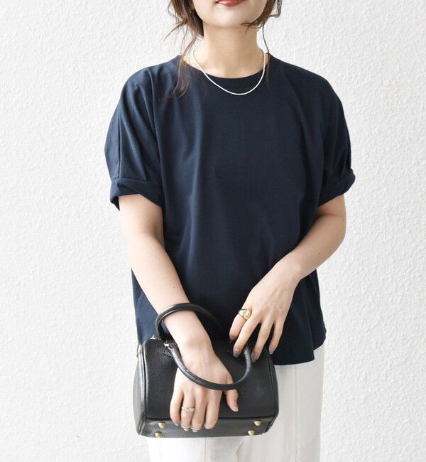 SHIPS any「〈UVカット/接触冷感/吸水速乾/洗濯機可能〉USAコットン ツイスト TEE」|Tシャツ・カットソー|