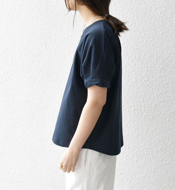 SHIPS any「〈UVカット/接触冷感/吸水速乾/洗濯機可能〉USAコットン ツイスト TEE」|Tシャツ・カットソー|