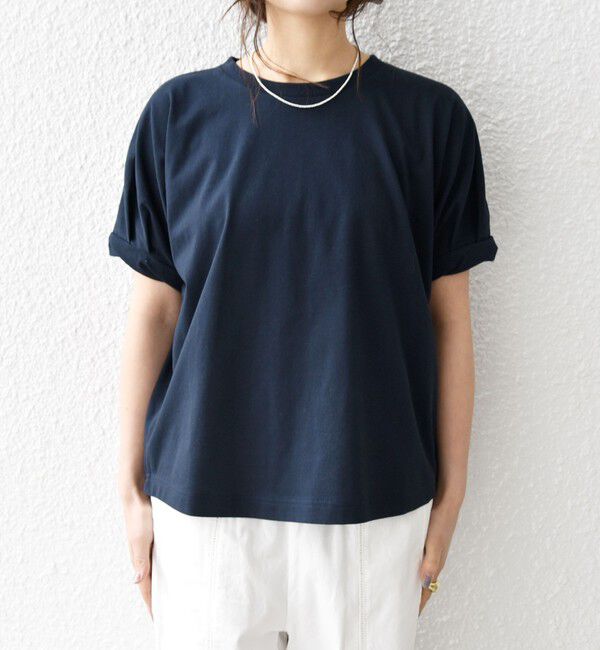 SHIPS any「〈UVカット/接触冷感/吸水速乾/洗濯機可能〉USAコットン ツイスト TEE」|Tシャツ・カットソー|