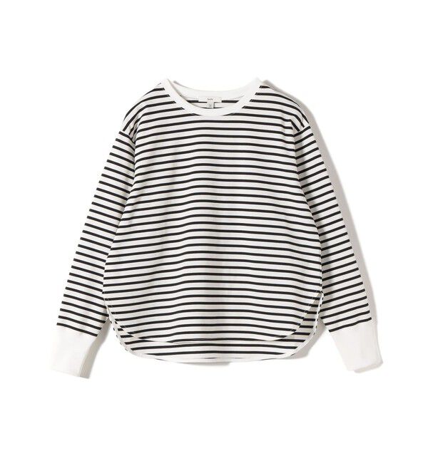 SHIPS for women「〈手洗い可能〉ロング リブ ラウンド ヘム プルオーバー」|Tシャツ・カットソー|