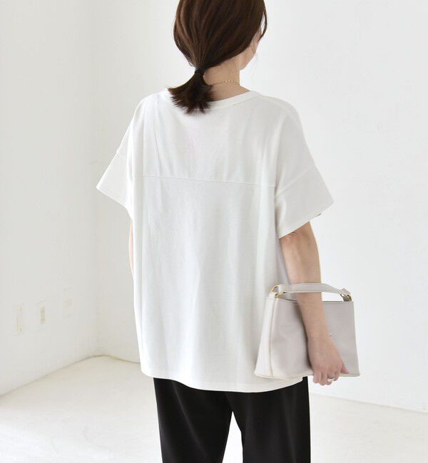 quaranciel「〈接触冷感/汗染み防止加工/洗濯機可能〉CAT プリント TEE」|Tシャツ・カットソー|