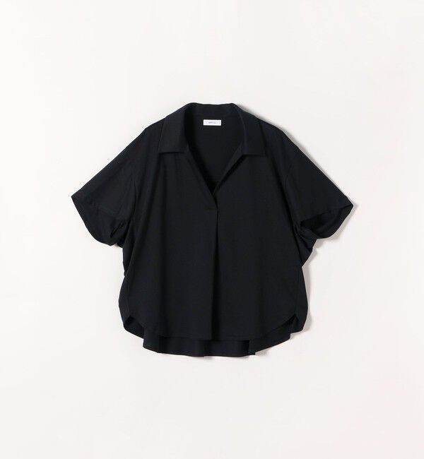 SHIPS any「SHIPS any:〈洗濯機可能〉ジャージー ワイド スキッパー ポロ プルオーバー」|Tシャツ・カットソー|