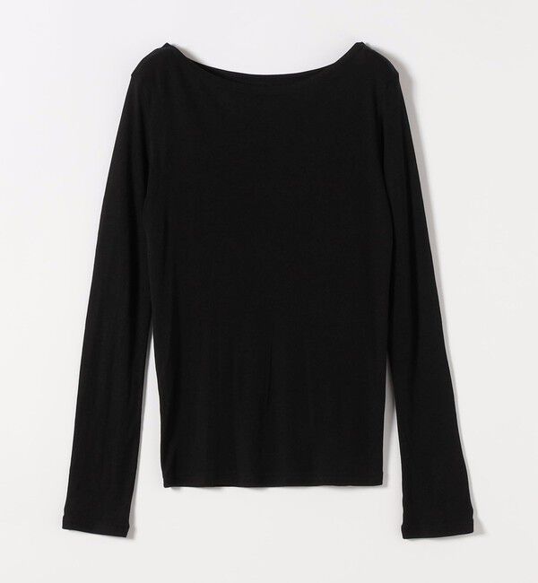 quaranciel「〈手洗い可能〉ウール ミックス シアー ボートネック プルオーバー」|Tシャツ・カットソー|