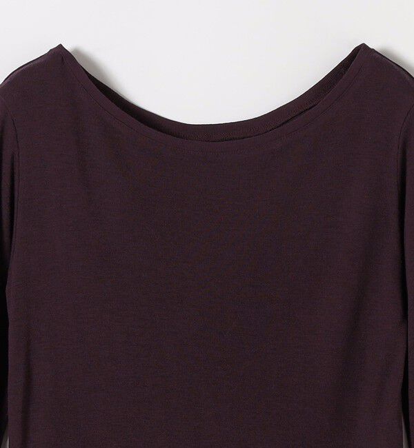 quaranciel「〈手洗い可能〉ウール ミックス シアー ボートネック プルオーバー」|Tシャツ・カットソー|