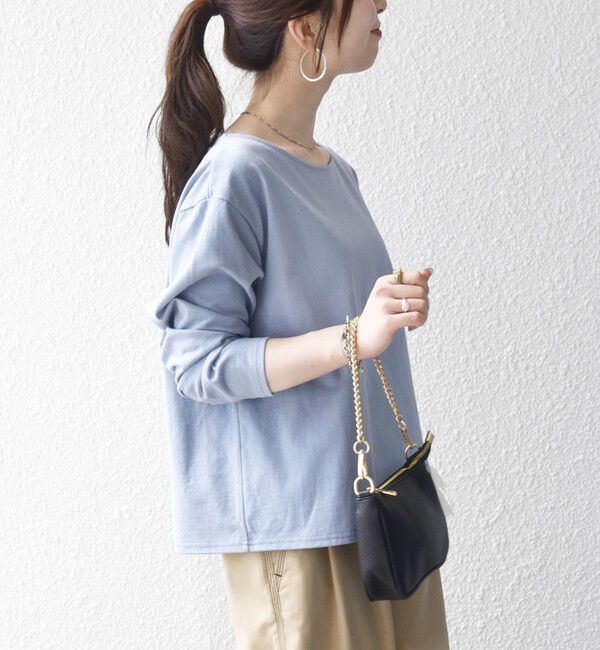 SHIPS any「〈洗濯機可能〉レース ヘム アシンメトリー ロングスリーブ TEE」|Tシャツ・カットソー|