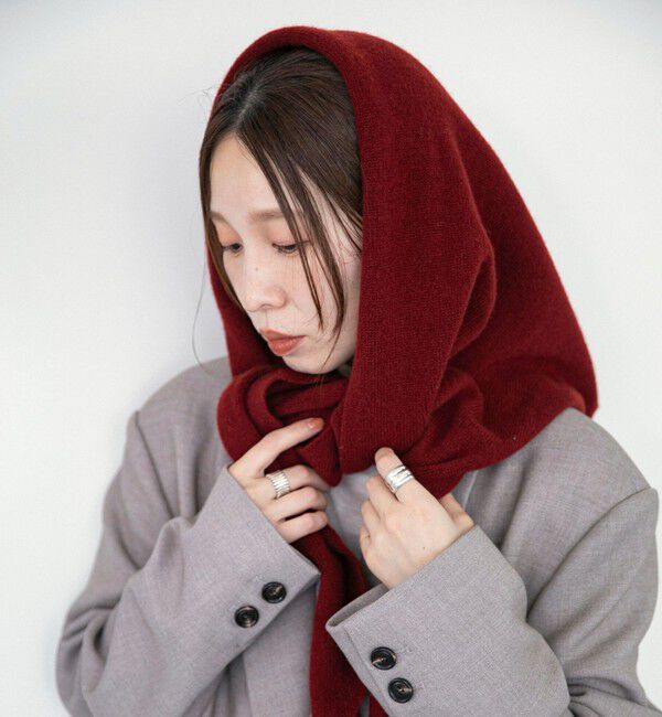 quaranciel「〈手洗い可能〉ウール マルチway トライアングル スカーフ」|ストール|