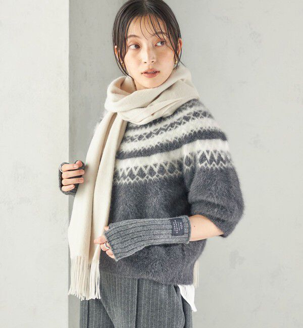 SHIPS for women「《予約》〈手洗い可能〉ウール カシミヤ ウォッシャブル ストール」|ストール|