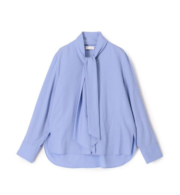 Ballsey「ジュエルコットン ワイドボウタイブラウス」|シャツ・ブラウス|63 ライトブルー