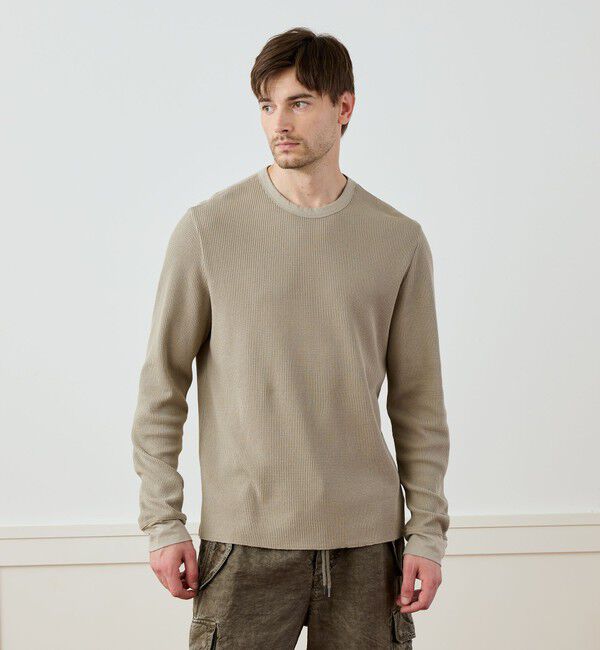 JAMES PERSE「コットンリネンワッフル ロングスリーブカットソー MCLW3747」|Tシャツ・カットソー|