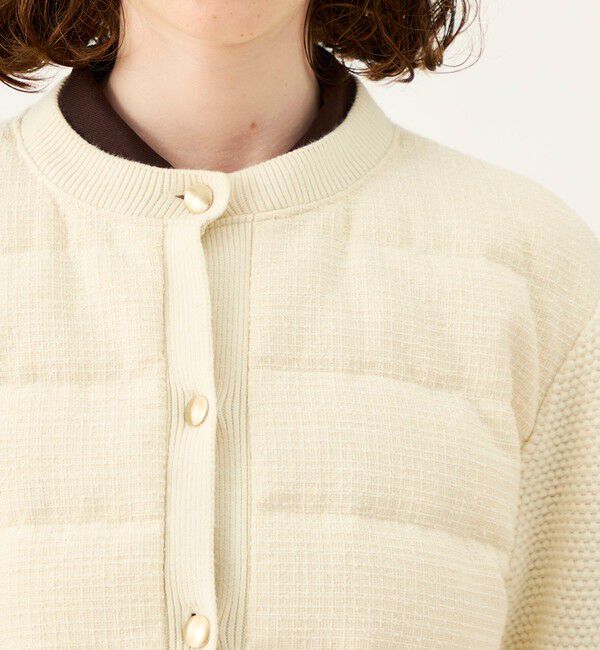 Ballsey「【WEB先行予約】ニットコンビツイード カーディガンジャケット」|ダウン|